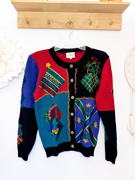 Susan Bristol Sweaters - Vintage Susan Bristol Wool Blend Handknit Sweater Size Small
